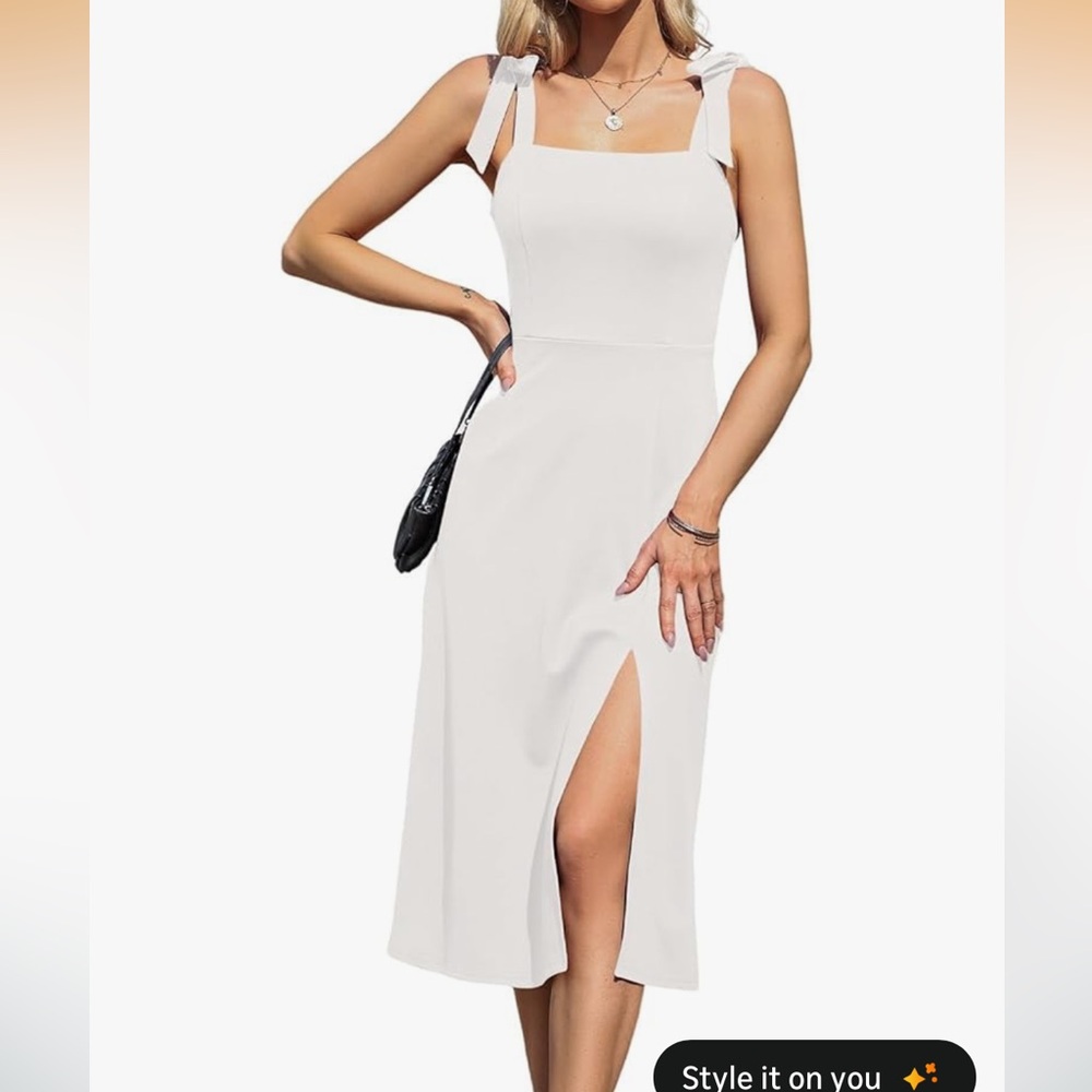 Elegant White Strapless Dress
